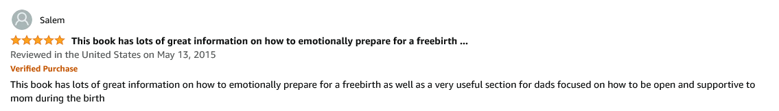 the unassisted baby customer review